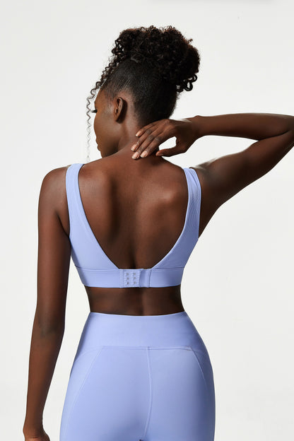 Low back sports bra