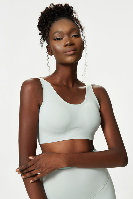 Low back sports bra