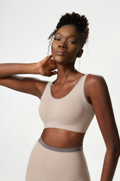 Low back sports bra