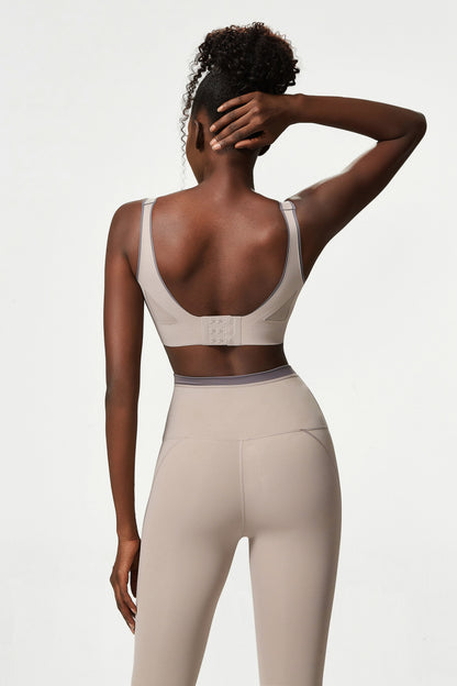 Low back sports bra