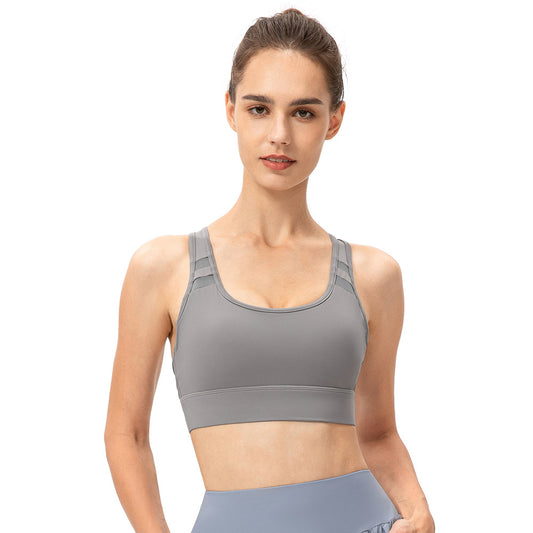 Cut out back sports bra