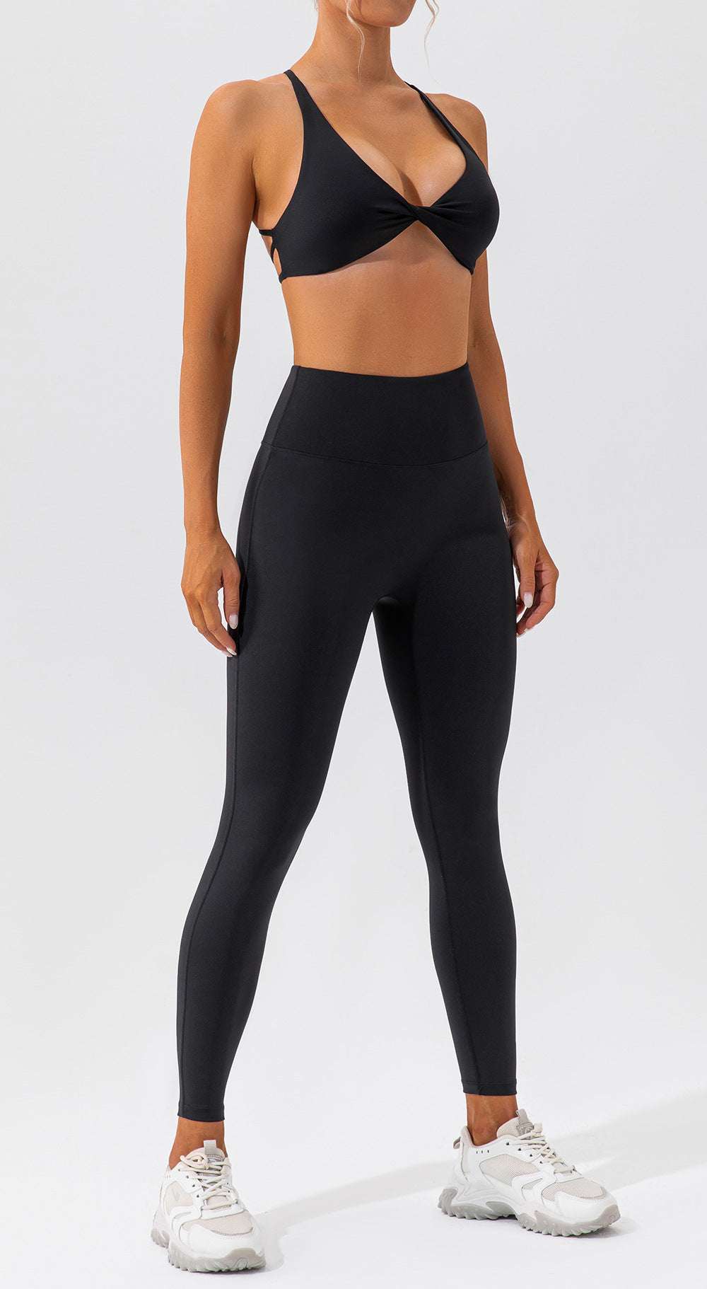 Spring Sports Suit Women Fitness Casual Running Quick Drying Nude Feel Skinny Yoga Clothes Suit