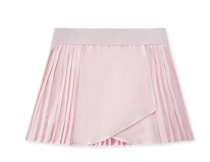Pleated back skort