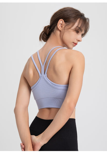 Double strap sports bra