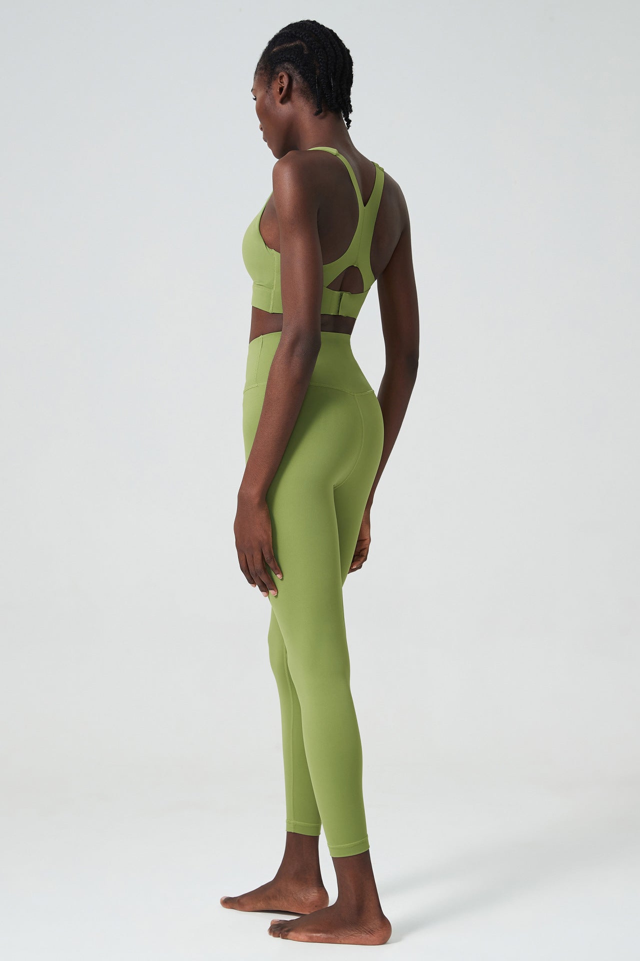 Cross back bra & leggings set