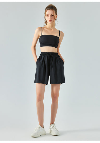 Breathable high waist shorts