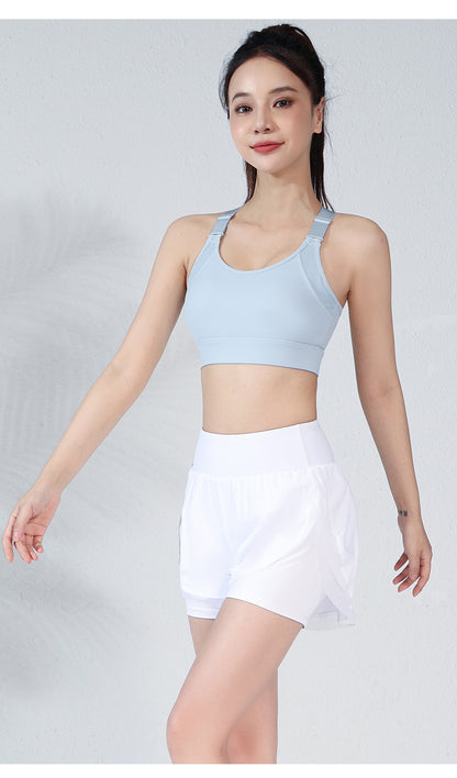 Cut out back sports bra