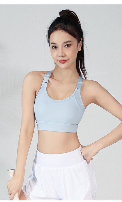 Cut out back sports bra