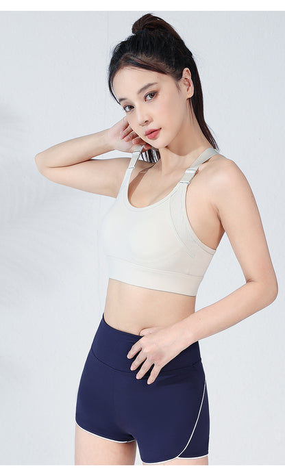 Cut out back sports bra