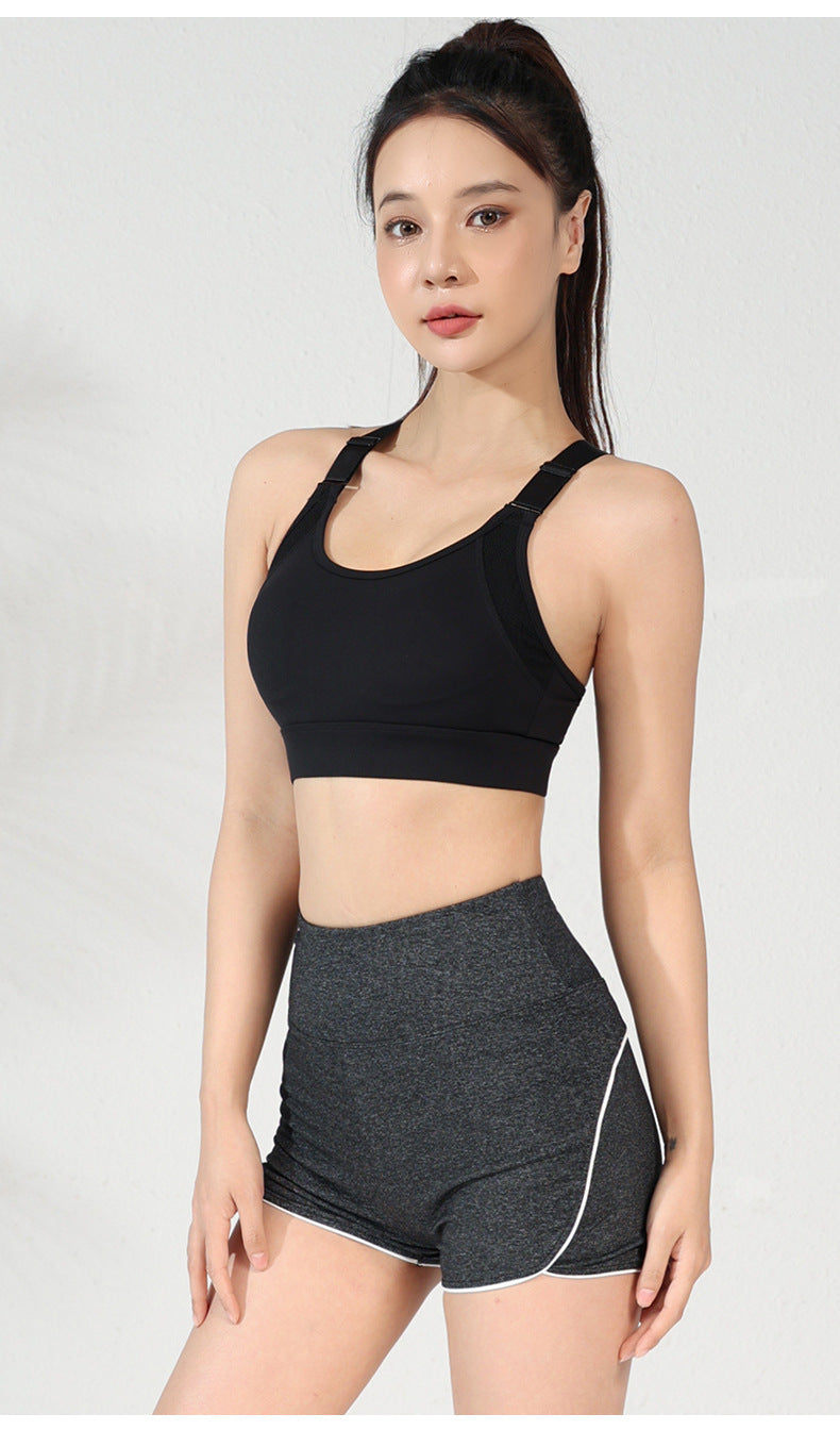 Cut out back sports bra
