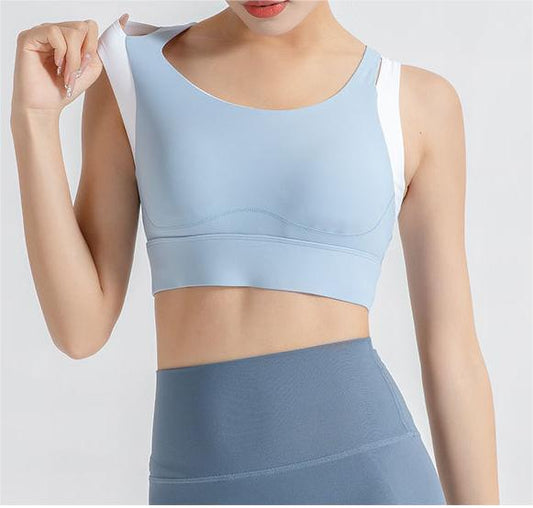 Contrast insert sports bra