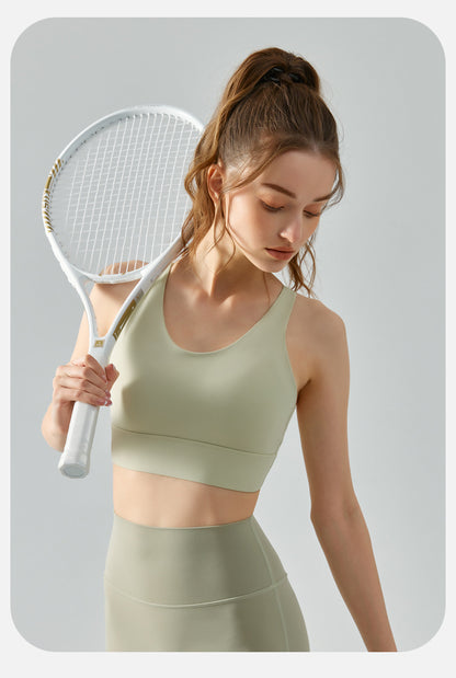Seamless high support bra