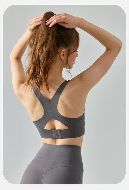 Seamless high support bra