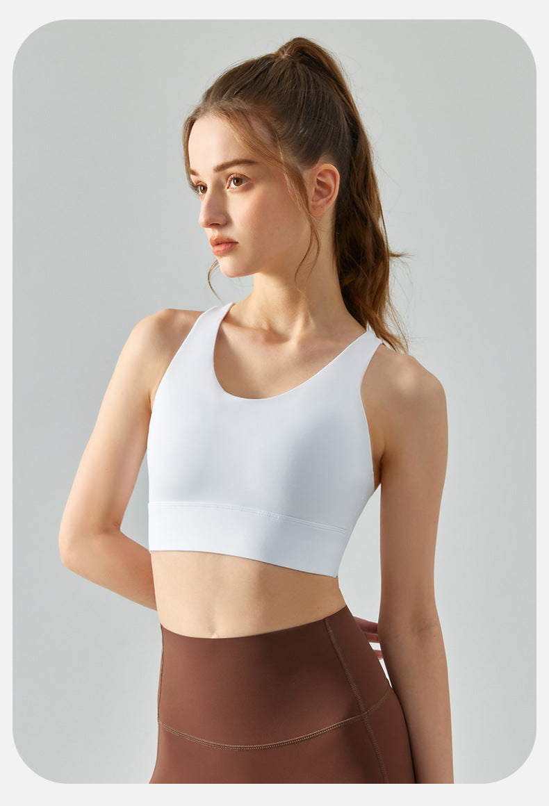 Seamless high support bra