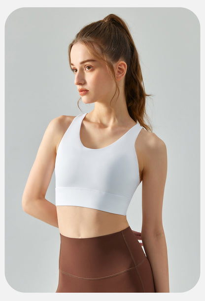 Seamless high support bra