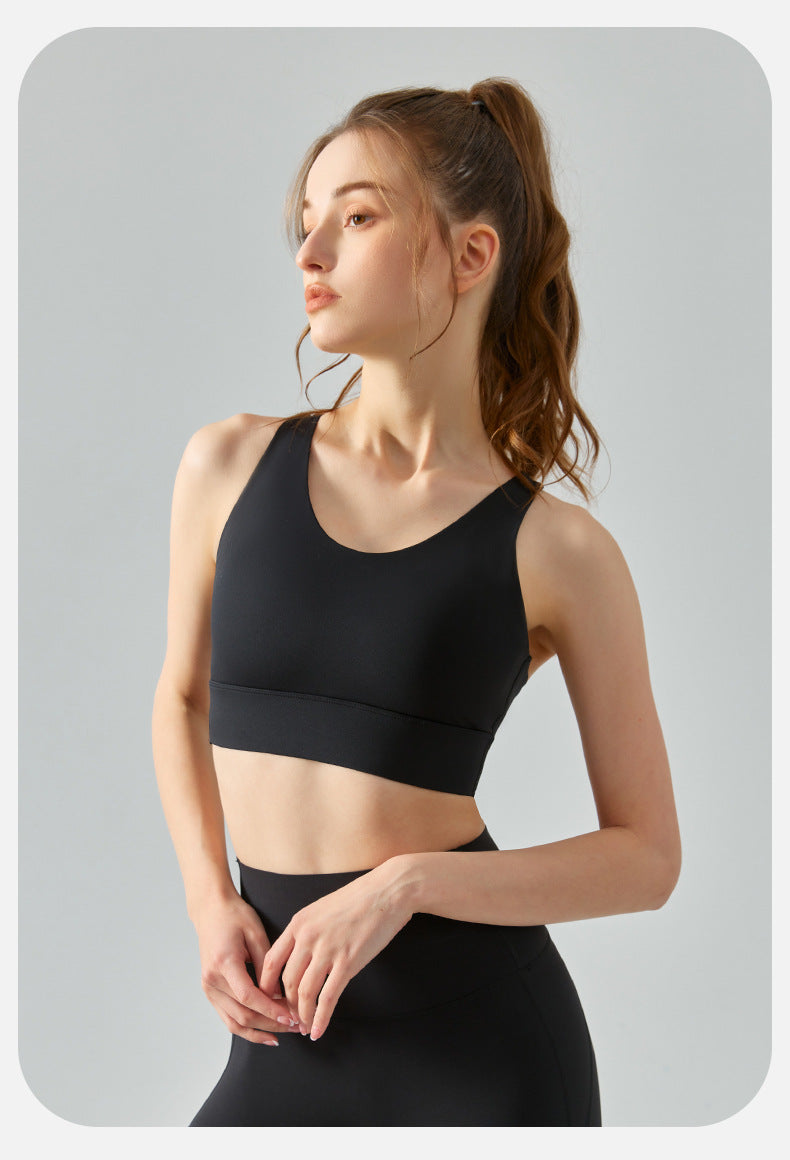 Seamless high support bra