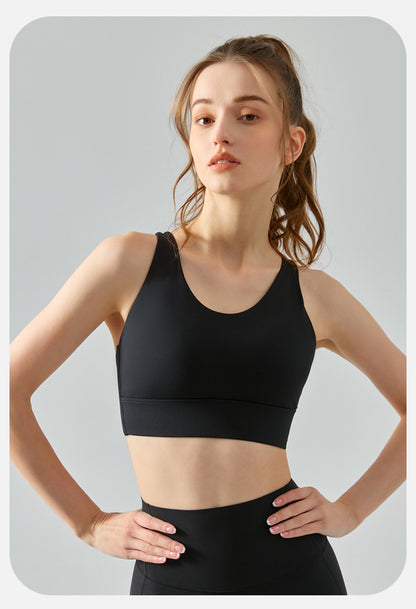 Seamless high support bra