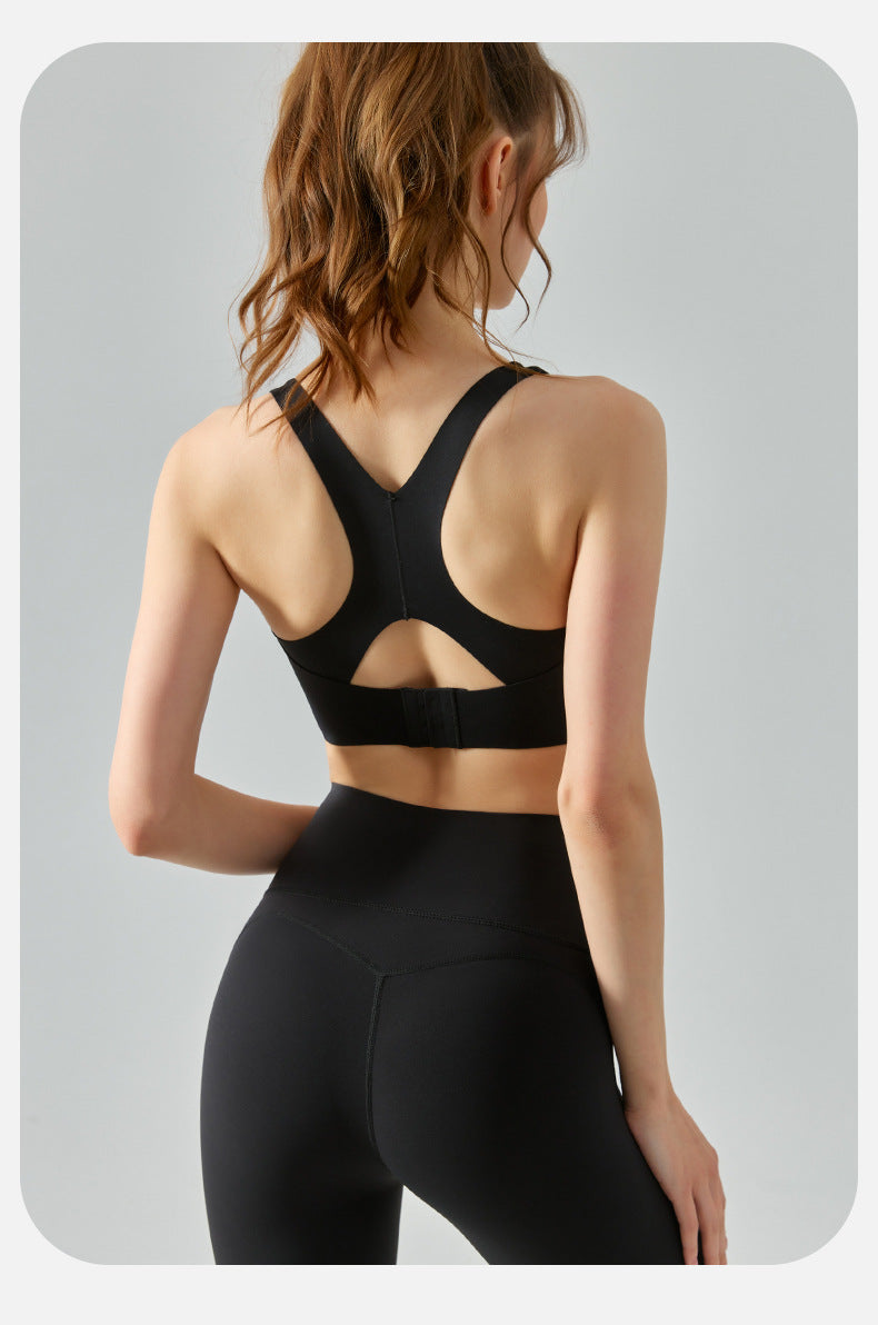 Seamless high support bra