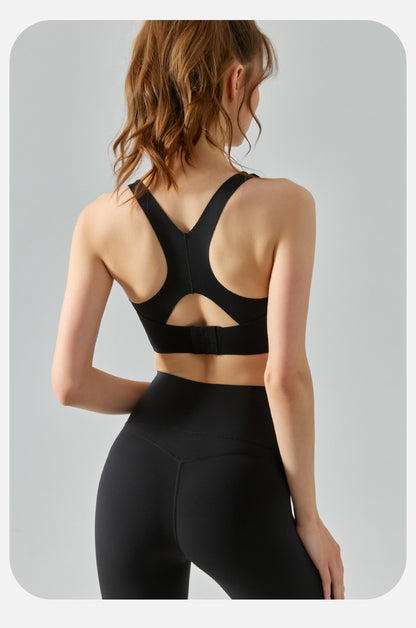 Seamless high support bra
