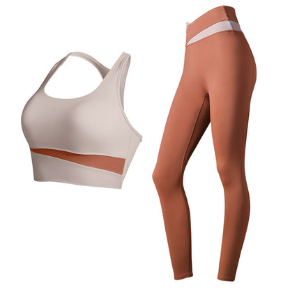 Colour block sports bra