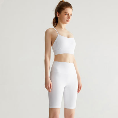 Sports bra and cycling shorts set