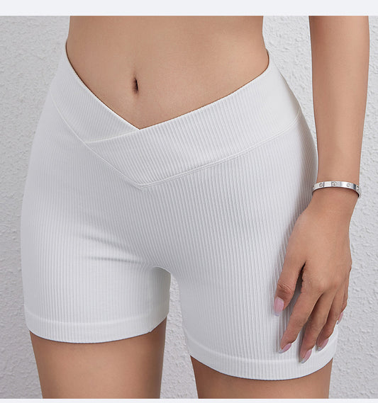 Ribbed V waist hot pants