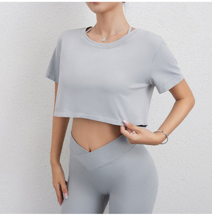 Loose fitting cropped top