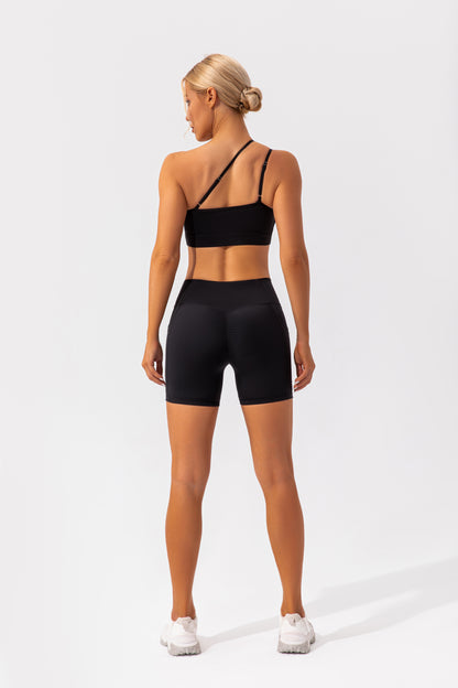 One shoulder high support bra
