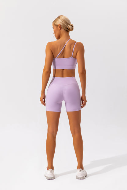 One shoulder high support bra