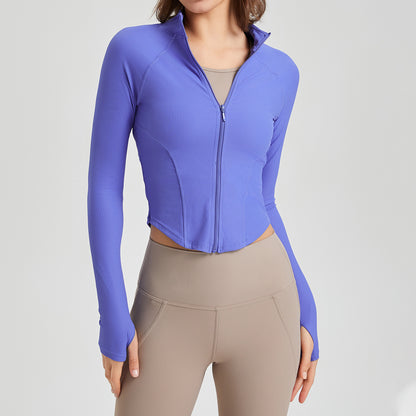 Cropped full sleeve jacket
