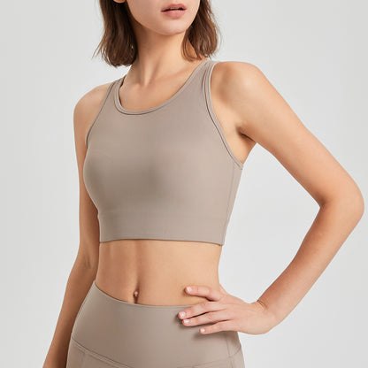 Seamless high support bra