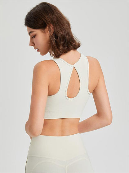 Seamless high support bra