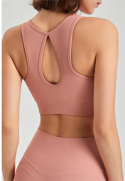 Seamless high support bra