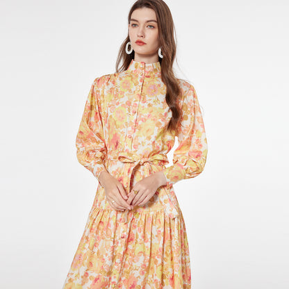 Printed maxi dress