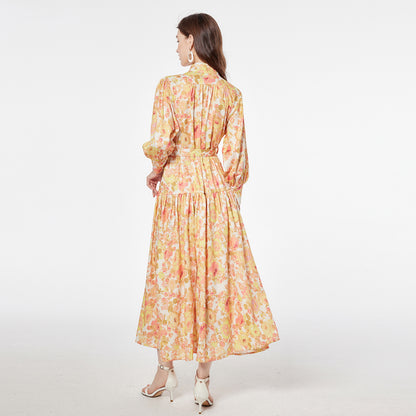 Printed maxi dress