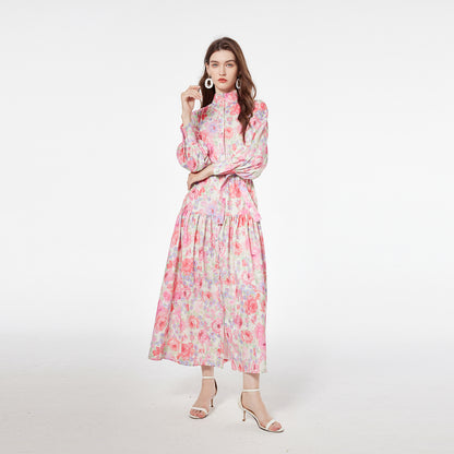 Printed maxi dress
