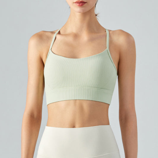 Spaghetti strap sports bra