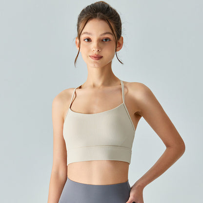 Spaghetti strap sports bra