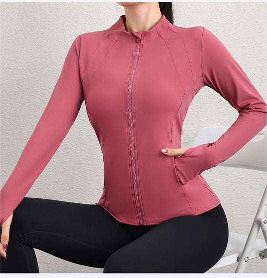 Zip front running top