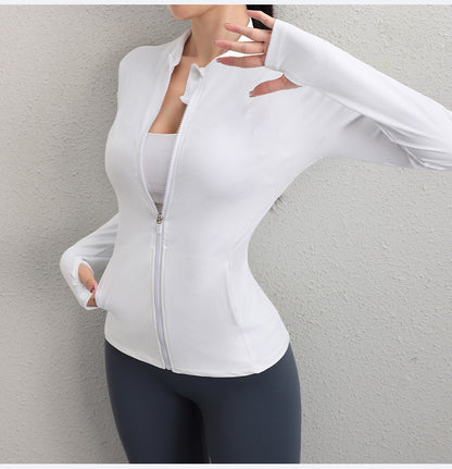 Zip front running top