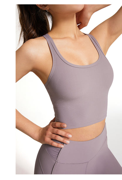 Rib cropped vest