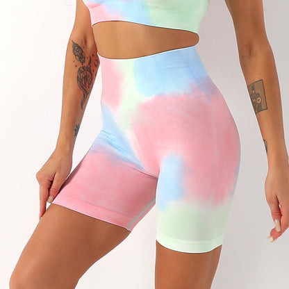 Tie Dye yoga shorts
