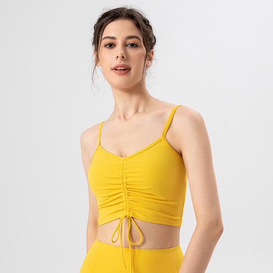 Gathered front sports vest