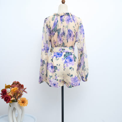 Printed matching set with belt
