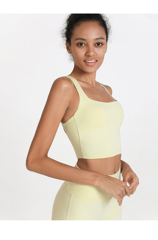 Cross back sports bra