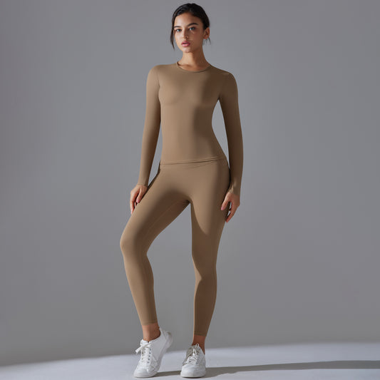 Brushed top and legging set
