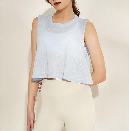 Loose fitting sleeveless top