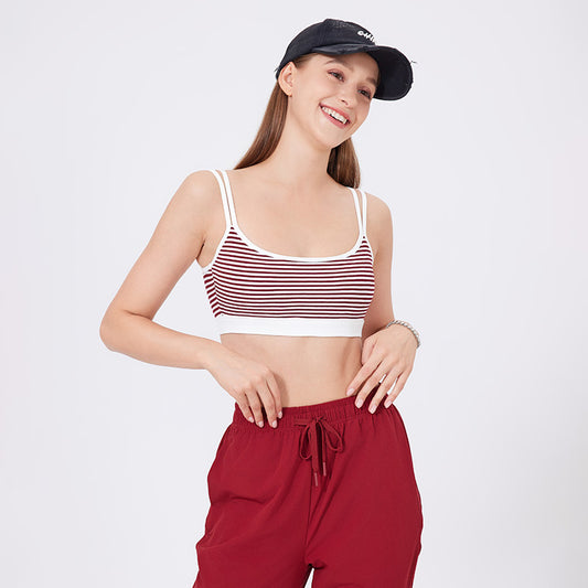 Stipe sports bra