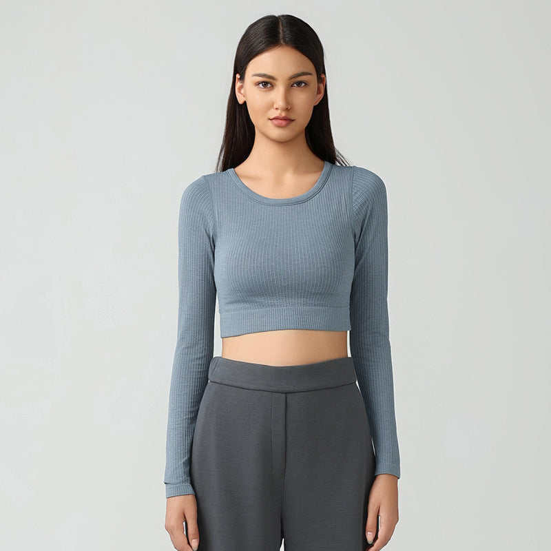Full sleeve cropped top