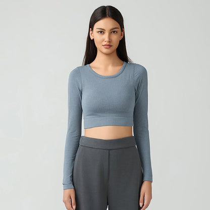 Full sleeve cropped top